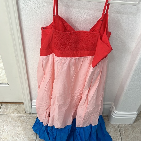 NEW J.Crew Colorblock tie-front cutout midi dress - Picture 13 of 13